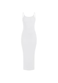 SMILODOX - Shirt Kleid Aveline Backless - Grau Melange