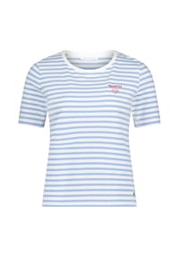 BETTY & CO - Basic Shirt mit Ringel - Weiß/Blau