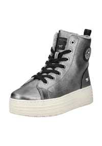 MUSTANG® - Lederimitat Sneaker - Schwarz