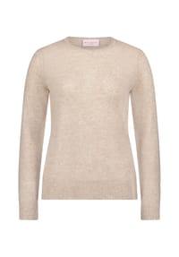 BETTY BARCLAY - Kaschmir-Pullover mit Rundhalsausschnitt - Bright Taupe Melange