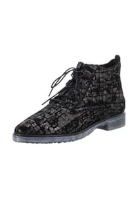 SIMEN - Schnürschuhe - schwarz/silbern