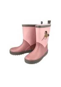 maximo® - Gummistiefel Pferd,Applikation Reflekt 3M, Jerseyfutter - ash rose/marmorrosa