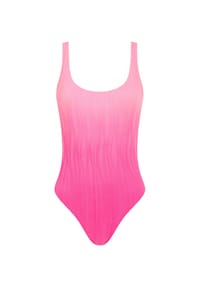 CHANTELLE - Badeanzug, U-Ausschnitt, für Damen - PINK TIE AND DYE