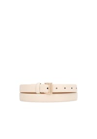 kazar - Gebrochener Gürtel aus weißem Leder - Off-white
