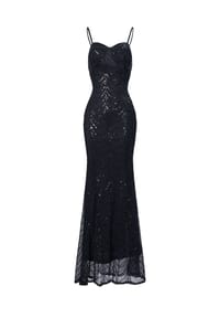 MODA MINX - Abendkleid Kaz Long Dress mit langem Schnitt - black