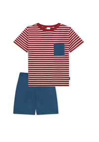 SCHIESSER - Pyjama Nightwear - rot