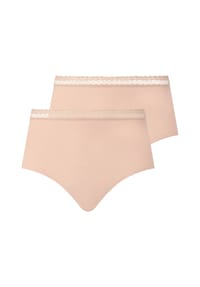 CHANTELLE - Damen Taillen-Slip 2er Pack - Cozy Chic, unsichtbar, atmungsaktiv - Nude