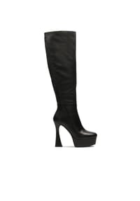 ONE ELEMENT - Schwarze Stiefel mit Plateau und Schalenabsatz - Schwarz
