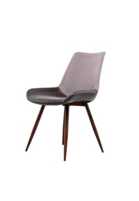 Kayoom - Stuhl Evergreen 110 2er-Set in violett - dunkelbraun - violett - dunkelbraun