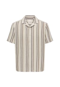 ONLY & SONS - Hemd Trev Kurzarmhemd - braun