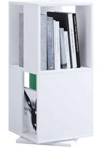 VCM. - Holzregal stehend | Bücherregal drehbar | Maße ca. H. 74 x B. 34 x T. 34 cm | Elegantes Regal | Büroregal – Stifta L - Sonoma-Eiche