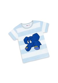 koaa - Der Elefant Guck Guck Stripes – T-Shirt - Weiß