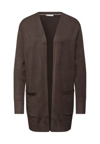 Street One - Cardigan, Rippbündchen, für Damen - 16351  SOFT BEIGE
