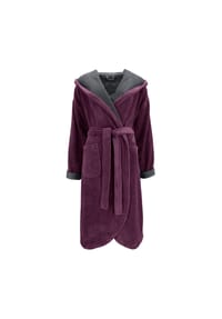 VOSSEN® - Bademäntel Damen Kapuze Balance Carmen elderberry/graphit - lila
