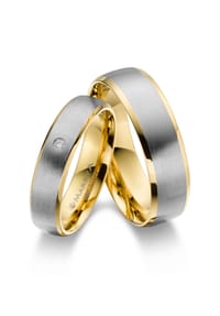 MARRYA MARRYA - MARRYA Edelstahl Ringe Trauringe Eheringe Partnerringe - Herren Ring - silber - gold