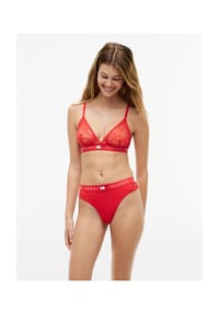 TOMMY HILFIGER - Tanga Heritage Lace, Spitze, für Damen - C1T LIGHT BLUE