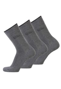 camel active - Herren Socken, 3er Pack - Basic Socken, Bio-Baumwolle - Anthrazit