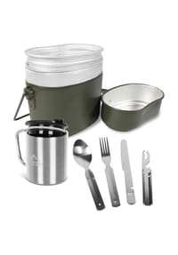 normani® - Bundeswehr Essgeschirrset Camping Kochgeschirr - Oliv/Blau