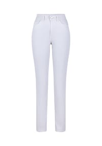 PADDOCK'S® - Slim Fit Hose mit High Waist und Stretch PAT - light grey
