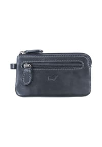 BRAUN BÜFFEL AREZZO - Schlüsseletui, Logo-Prägung, uni - 010 SCHWARZ