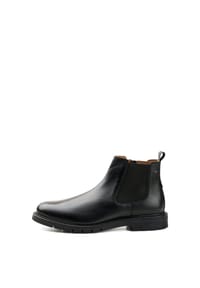 camel active - Chelsea Boot aus Nappaleder - Schwarz