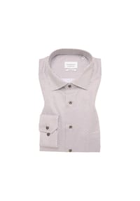 ETERNA - Hemd bedruckt MODERN FIT - braun