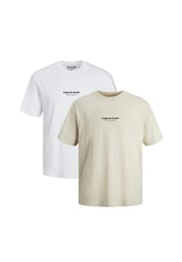 JACK & JONES - T-Shirt 2er Pack Jorvesterbro - Moonbeam