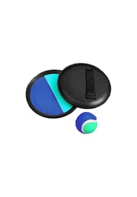 COFI - JollyStar Klettballspiel – Fangspiel mit 2 Handtellern & Ball Blau - Blau 20x20x5 cm