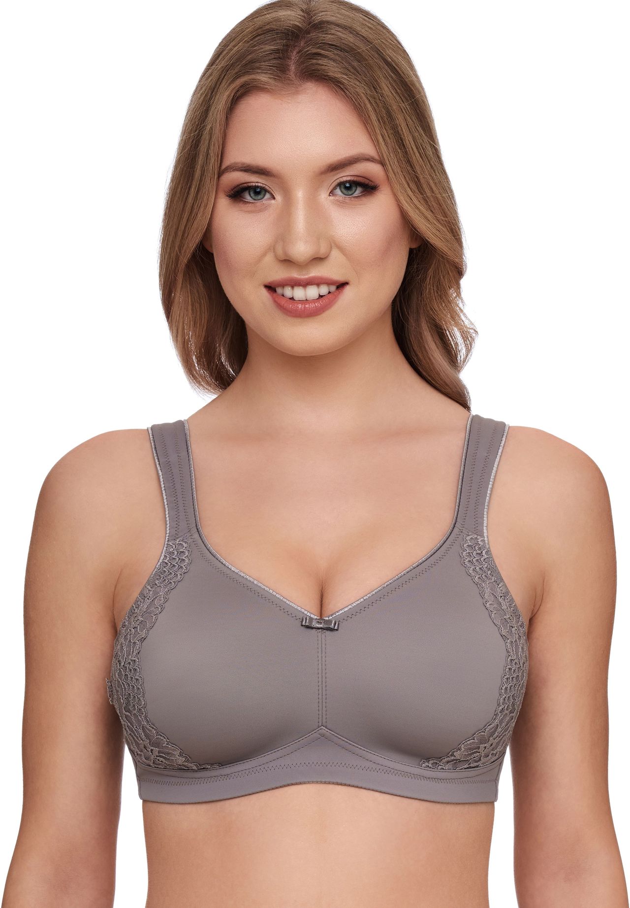 Susa Minimizer-Bh, Ohne BüGel, Uni, FüR Damen, Grau|Lila, 80C