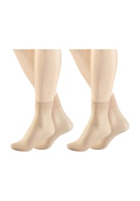 Hudson - Feinstrumpfsocken "Lilly Put", 20 den, 2er-Pack, für Damen - 0005 schwa