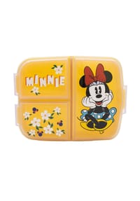 Disney - Disney Minnie Mouse Kinder Brotdose – Lunchbox mit 3 Fächern & tollem - Gelb 6,7x16,5x19,5 cm