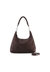 FREDsBRUDER Calm Weave - Calm Weave Schultertasche Leder 38 cm - black