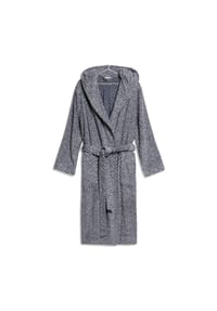 MÖVE - unisex Kapuze Brooklyn Fischgrat nature/deep sea - 042 - blau