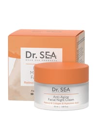Dr. SEA - Anti-Aging Nachtcreme mit Retinol & Kollagen - weiß