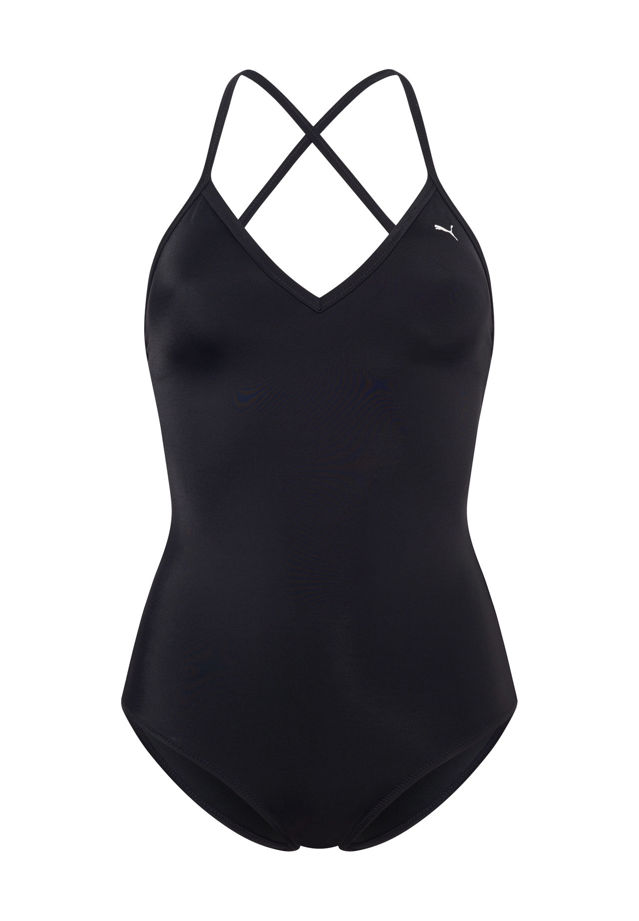 Puma, Damen, Badeanzüge, Swim Women V-Neck Crossback Swimsuit 1p, Schwarz, (XL) - Bild 7