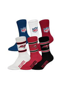 NFL - Unisex Socken, 6er Pack - NFL Teams, 6Pack Crew Socks, Football, Logo, Baumwollmischung - Arizona Cardinals/Mix