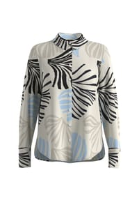 s.Oliver BLACK LABEL - Bluse, All-over-Print, für Damen - 03A5 WHITE