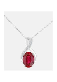 Diamant L'eternel - Kette mit Anhänger, mit Diamant, 375 Weißgold - white gold