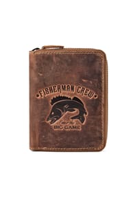GREEN BURRY Hecht - Hecht Geldbörse Leder 10 cm - brown