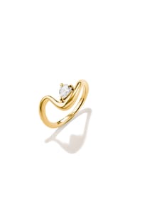 Thomas Sabo - Ring mit Zirkonia in Tropfenform - gelbgoldfarben