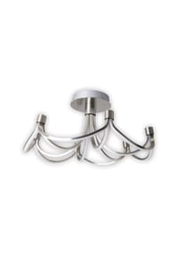 näve Leuchten - LED Deckenleuchte "FESTOS" Ø: 60cm - nickelmatt