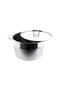ALMINA® Kochtopf Silber Edelstahl mit Deckel Bild 9