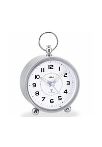 Atlanta by PARAGON - Funkwecker im Retro- Design mit Metallgehäuse, Licht,  Snooze &  Crescendo - 1836/19 (Silber) - Silber
