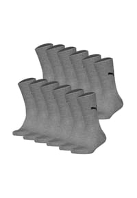 PUMA® - Kinder Socken 12er Pack - Easy Rider, ECOM, einfarbig, Logo - Grau