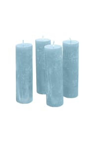 LOBERON Kerze 4er Set - Kerze 4er Set Muriel blau - blau