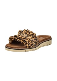 ara® - Lederimitat Pantoletten - Beige/Braun