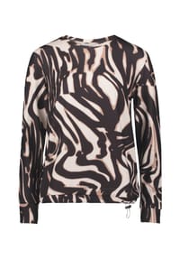 BETTY & CO - Casual-Shirt mit Tunnelzug - Nature/Black