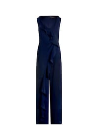 Vera Mont - Jumpsuit mit Volant - Dark Raspberry
