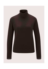 MADELEINE - Rollkragen-Pullover aus Schurwolle - braun