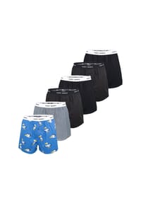 HAPPY SHORTS - Boxer Mix - Geo-Solid Black